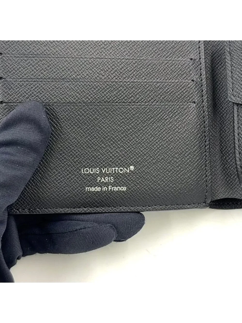 Louis Vuitton Portefeuille Marco NM Monogram Eclipse Leather Black Bifold